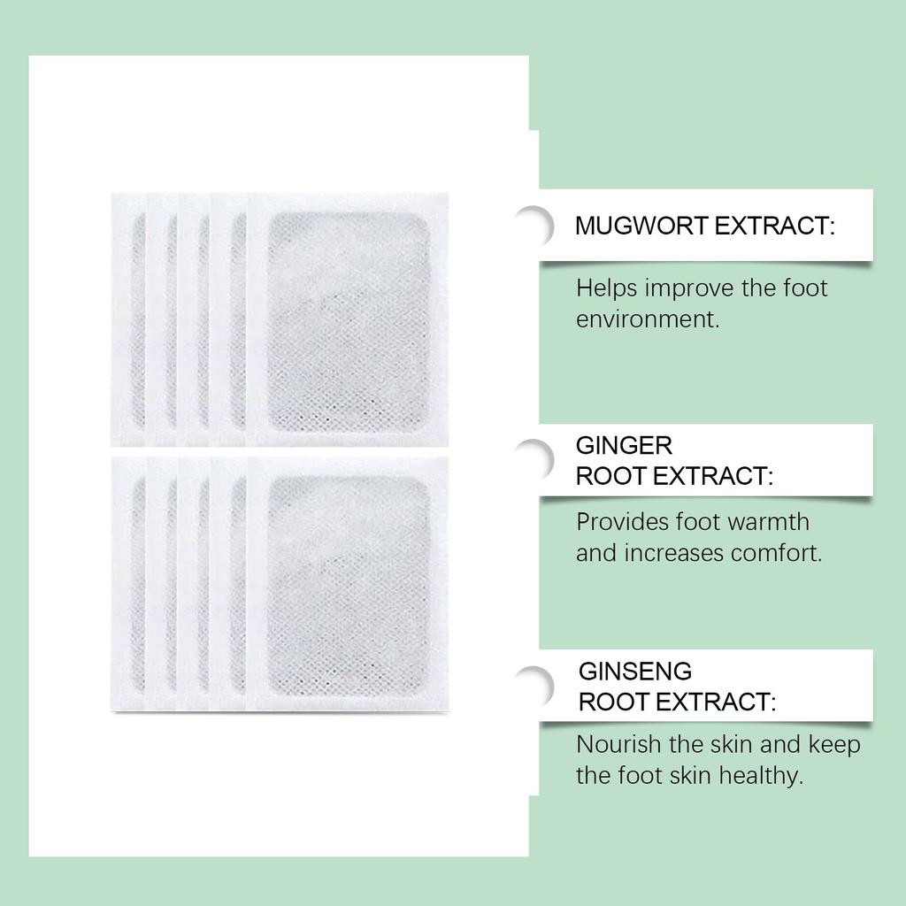 100% Herbal & Gentle Ingredient Detox Foot Pads ( BUY 10 GET 10 FREE )