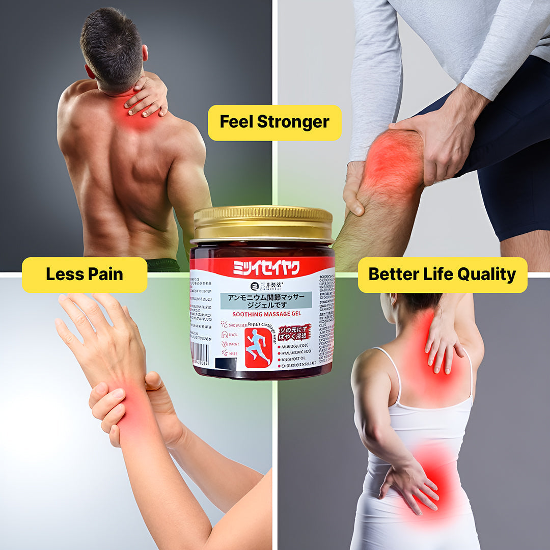 Japanese Instant Pain Relief Soothing Massage Gel 🌸✨ (Buy 1 Get 1 Free🔥🔥)