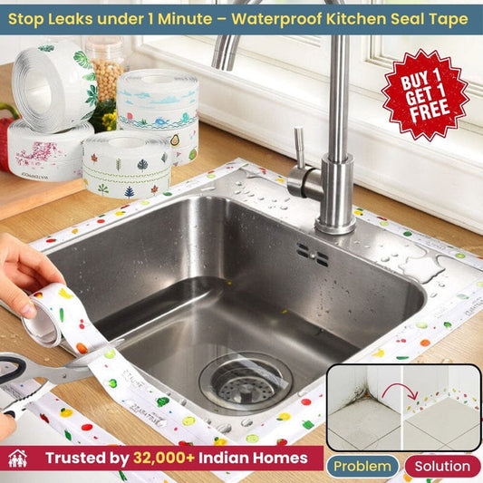 Waterproof Kitchen Seal Tape – Stop Leaks, Mold & Mess in Minute (Buy 1 Get 1 Free)